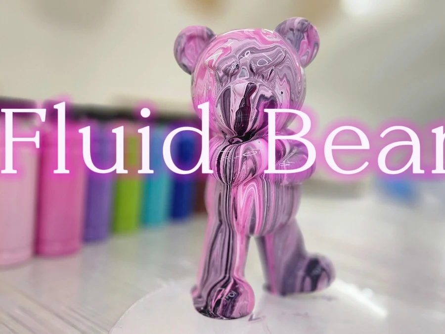 Fényes és színes design bear figurák